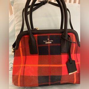 Kate Spade New York plaid bag/purse
